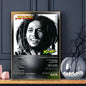 Singer Bob Marley Poster HD Art Sticky Wall Waterproof Home Living Room Bar Decoration