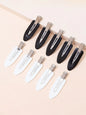 10-Pack No-Bend Seamless Hair Clips Side Bangs Barrettes for Makeup & Face Washing Women’s Styling Hairpins