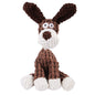 Dog Chew Toy Corduroy Plush Squeaky Molar Tooth Cleaner Training Toy for Large Dogs Monkey and Pig Designs