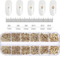 12 Grids Mixed Nail Rhinestones - SS6-SS30 Flat-Back Glass Gems for Nail Art