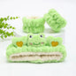 3pcs Wash Face Headband Soft Comfortable Plush Headband Wrist Strap Set For Girls Cartoon Cat Ear Shaped Wash Up Headband Kit