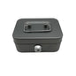 Metal Key Lock Cash Box with Handle – Small Lockable Money Organizer for Kids, 4.5 x 3.35 x 2.28 in (11.5 x 8.5 x 5.8 cm)