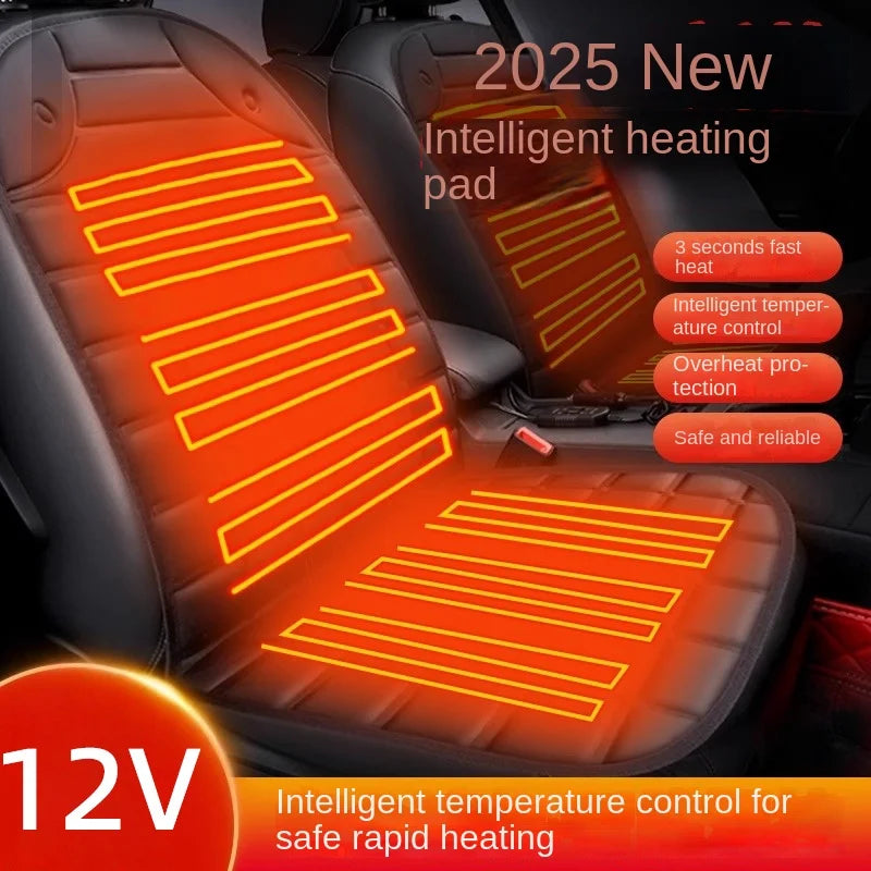 12V Heated Car Seat Cushion Quick-Heating Universal Fit 94 x 46.5 cm (37 x 18.3 in)