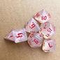 7-Piece Acrylic Polyhedral Dice Set for DnD & Tabletop RPG — d4 d6 d8 d10 d10 d12 d20