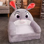 Foldable Kids Cartoon Sofa Bed — Plush Toddler & Baby Seat, Princess Nap Cushion