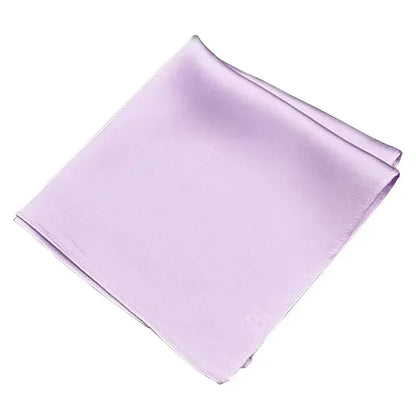 100% Mulberry Silk Men's Pocket Square 35cm (13.8in) Solid Tatting Handkerchief