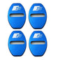 4-Pack Car Door Lock Cover Caps for S-Line A3 A4 A5 A6 A7 Q2 Q3 Q5 Q5L Q7 TT RS Series Alloy Door Lock Protectors (4pcs)