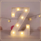 21.8cm White LED Letter&Number Night Lights,Battery Powered Decoration Lights,Wall Lights For Wedding,Birthday,Party,Christmas