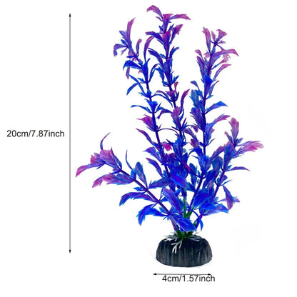 Artificial Aquarium Plants — Plastic Underwater Decorations for Fish Tanks, Realistic Aquarium Decor