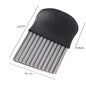 Stainless Steel Crinkle Potato Slicer Wavy Vegetable & Fruit Cutter French Fry Maker