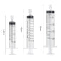 10-Pack Disposable Plastic Syringes No Needle – Lab Measuring & Small Pet Feeder, 5 ml / 10 ml / 20 ml (0.17 / 0.34 / 0.68 fl oz)