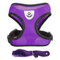 Adjustable Mesh Cat & Small Dog Harness Vest with 1.2m Leash S-XL Breathable Polyester Reflective