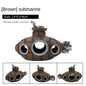 Resin Submarine Aquarium Ornament - Fish Tank Decoration & Shrimp Shelter (13 x 6 x 9 cm / 5.1 x 2.4 x 3.5 in) - Mini 5 x 3.3 x 2.3 cm (2.0 x 1.3 x 0.9 in)