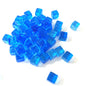 50-Pack 8mm Acrylic Cube Dice (0.31in) – 25 Translucent Colors Clear Game Pieces for Board Games & Crafts