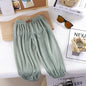 Summer Breathable Mosquito-Repellent Candy Color Baby & Kids Pants with Elastic Waist