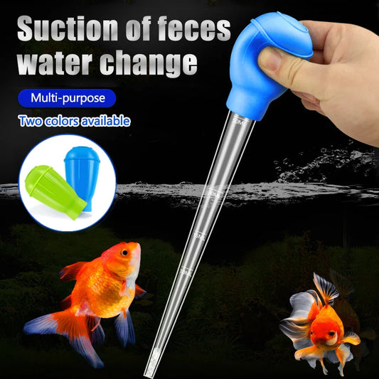 Lengthening Pipette Aquarium Siphon Vacuum Cleaner – Fish Tank Water Changer 29 cm (11.4 in) & 46 cm (18.1 in)