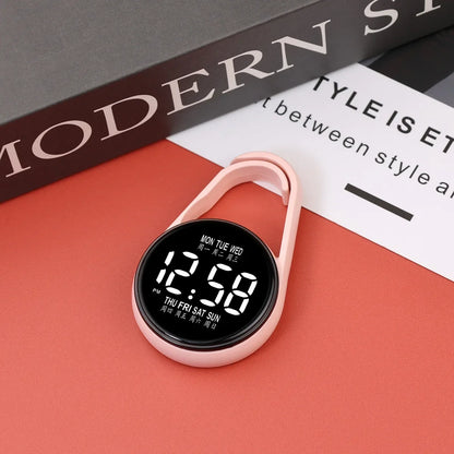 LED Hanging Digital Pocket Watch with Night Light Touch Control Pendant Clock