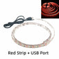 5V USB LED Strip Light Warm & Cool White 1m–5m (3.3–16.4 ft) Waterproof TV Backlight Flexible LED Tape