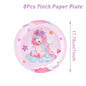 Unicorn Disposable Tableware Set Plates Cups Napkins Birthday Party Decoration Kids Boy Girl Wedding Birthday Party Supplies