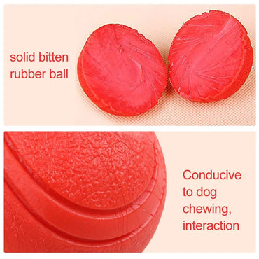 Bite-Resistant Rubber Dog Ball Toy – Chew-Proof Fetch Toy for Dogs & Puppies, Sizes S–XL (5–9 cm | 2–3.5 in) – Red