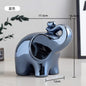 Cartoon Elephant Figurine Boho Home Decor Ornament Living Room  Wine Cabinet DesktopTV cabinet Home