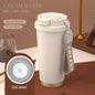 Large 18oz (530ml) Ceramic-Lined Stainless Steel Insulated Travel Mug – Double Wall Vacuum Thermos, Reusable Coffee Tumbler