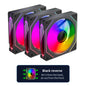 Infinite Mirror ARGB 120mm (4.72 in) PWM PC Case Fan — 5V 3-Pin ARGB & 12V 4-Pin PWM, 800–2000 RPM, Hydro Bearing