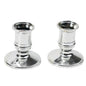 2-Pack Taper Candle Holder Bases – Silver & Gold Plastic Candlestick Stands for Taper/Electric Candles, Wedding & Home Decor