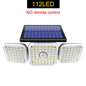 Solar Outdoor Security Light – 182/112 LED Floodlight with 3 Adjustable Modes, IP65 Waterproof Motion Sensor Lamp for Garage, Garden & Yard