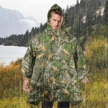 Wearable Sleeping Bag Poncho - Polyester Pongee, Cotton Fill, 0°C to -10°C, 800g, Suits Up to 180cm