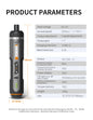 4V Cordless Electric Screwdriver Set — USB Rechargeable Smart Mini Drill, 30-Bit Kit (57mm/2.24in & 25mm/0.98in)