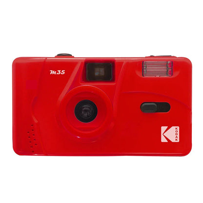 Retro Reusable 35mm Manual Film Camera with Built-In Flash – Replaceable Film, Fixed Focus