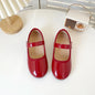Girls Princess Patent Leather Flats – Soft Flexible Anti-Slip Casual Shoes, EU 27–36