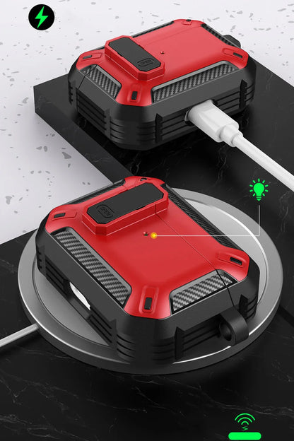 Security Lock Shockproof Silicone Case for Wireless Pro Earbuds – Protective Earphone Cover