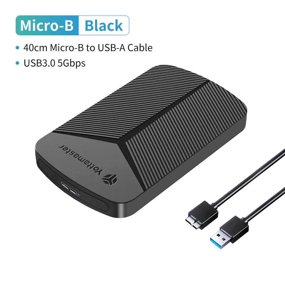 2.5-Inch SATA HDD/SSD Enclosure USB 3.0 UASP 6Gbps — Windows, Mac, Linux