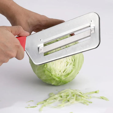 Stainless Steel Cabbage Slicer with Handle - Multi-Function Vegetable Shredder & Peeler