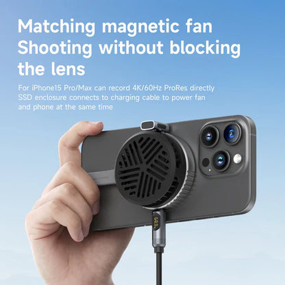 Magnetic MagSafe M.2 2230 NVMe SSD Enclosure — iPhone, MacBook & iPad