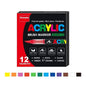 Acrylic Paint Pens Brush Tip - 12–120 Colors for Rock Painting, Wood, Canvas, Stone & DIY Crafts