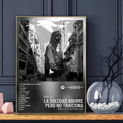 Rapper Beny Jr Poster HD Art Sticky Wall Waterproof Home Living Room Bar Decoration