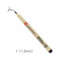 1pc Pigment Fineliner Pen — Waterproof Black Ink, Fine Tip Sketch & Drawing Marker