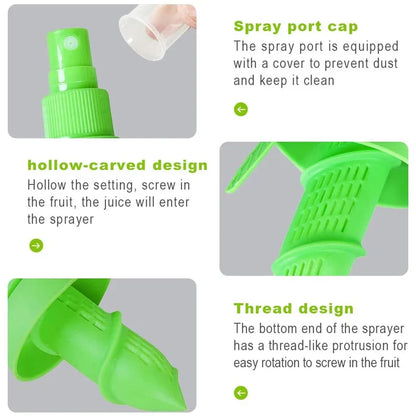 Manual Citrus Sprayer Hand Juicer, Lemon & Orange Fruit Squeezer Mist for Salad and Cooking