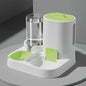 1-Pack Automatic Gravity-Fed Cat Water Dispenser & Feeder - Spill-Proof Large Capacity One-Piece Design