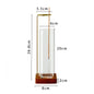 Glass Incense Holder Wooden Incense Holder for Sticks with Glass Ash Catcher Anti-Ash Flying Incense Burner for Yoga Home Decor
