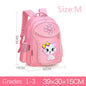Pink Cute Cat Kids Backpack for Girls — Waterproof Kindergarten & School Bag (Ages 7-13)