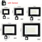 LED Floodlight with PIR Motion Sensor - Outdoor Waterproof Spotlight 10W/20W/30W/50W/100W IP66