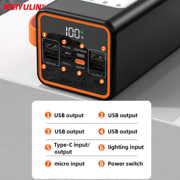 50000/30000mAh High-Capacity Power Bank 22.5W USB-C Fast Charging Portable External Battery for iPhone Samsung Xiaomi