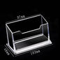 1pc Transparent Desktop Acrylic Shelf Storage Box – Display Stand & Business Card Holder