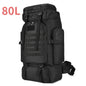 Tactical Mountaineering Backpack 80L / 100L (≈21 / 26 US gal) – Large Hiking, Camping & Travel Rucksack with Molle, Oxford Polyester