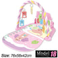 Baby Activity Gym Play Mat with Piano Keyboard 76 x 58 x 42 cm (30 x 23 x 16.5 in) – Musical Infant Play Gym for Newborns 0–36 Months