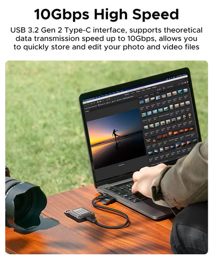 Portable M.2 2230 NVMe SSD Enclosure USB-C 10Gbps — USB 3.2 Gen 2